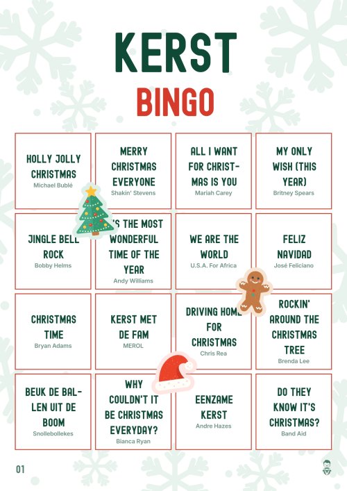 Kerst Bingo